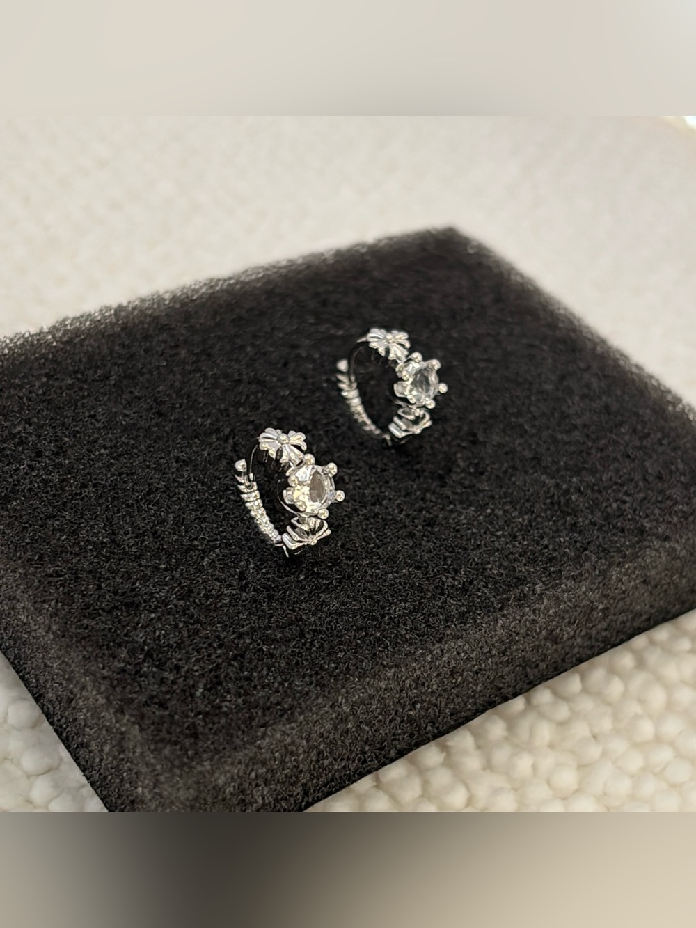 13mm CZ Small Hoop Earrings for Men Women Hip Hop Punk Streetwear Unisex Earring